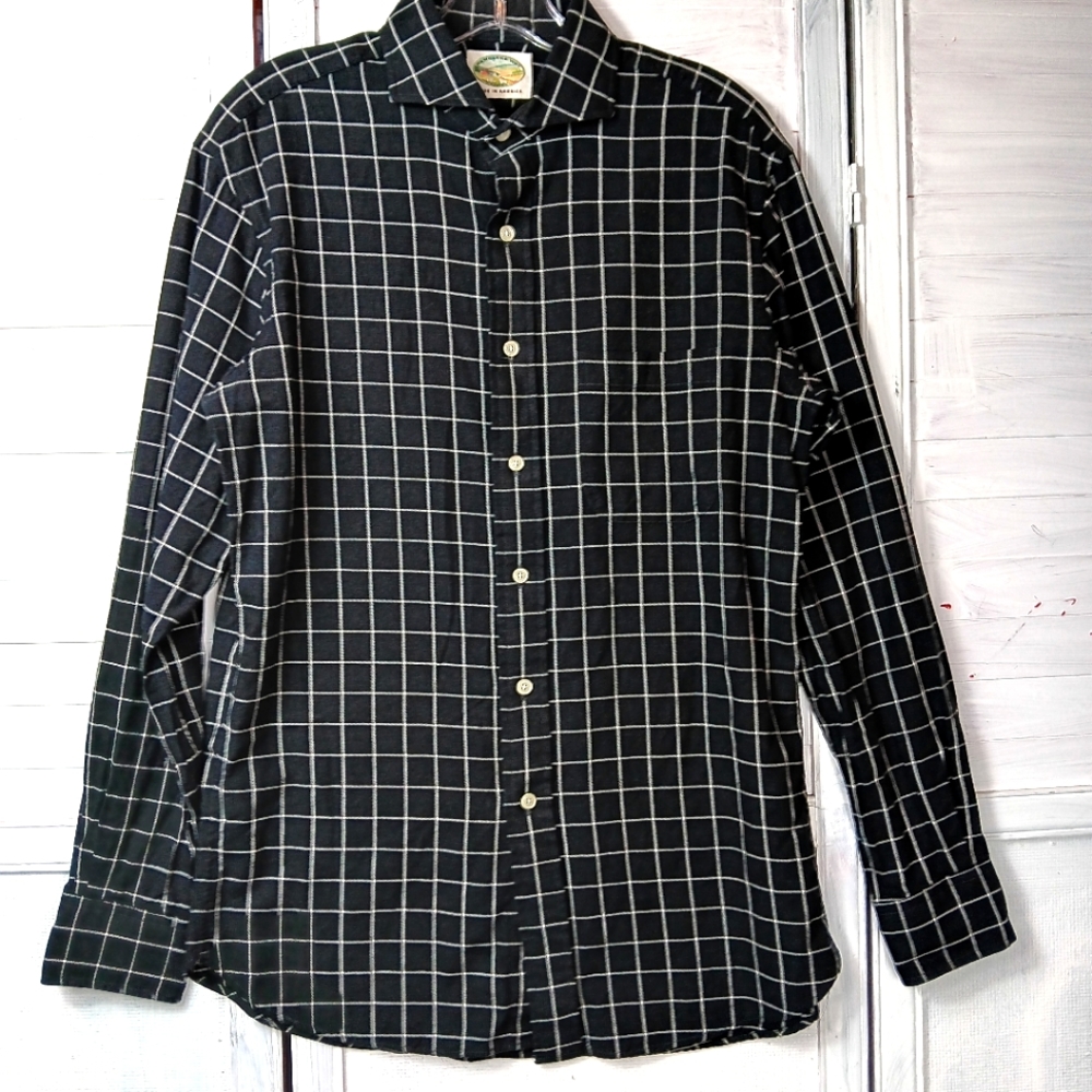RAMBLERS WAY mens flannel long sleeve button down shirt sz medium